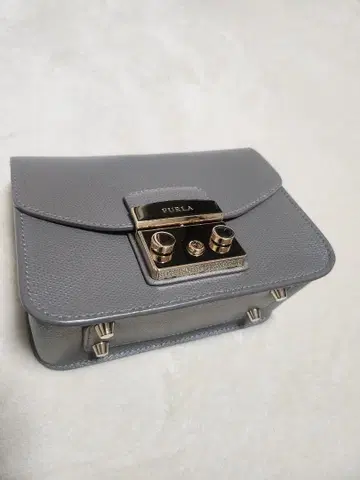 훌라 FURLA 백 숄더 가죽 체인 메트로폴리스 그레이
