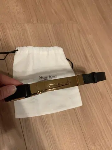 maison boinet 메종 보아네 핑 버클 벨트