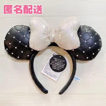 TDR 미니 퀼팅 펄 머리띠 블랙 검정 미사용 택 포함