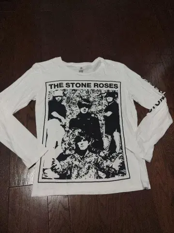 THE STONE ROSES 롱 T 셔츠 긴팔 S 화이트