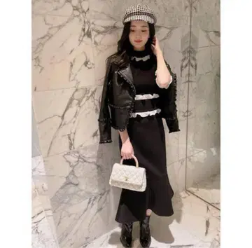 JILTU 작은 프릴 장미 스커트