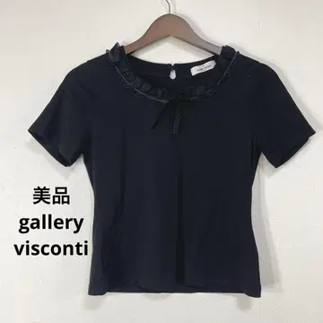 9 새상품급 galleryvisconti 블랙 상의