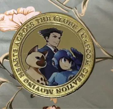 대 캡콤 전 기념 메달 CAPCOM 아이루 락맨 성보도 류이치