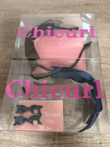 Chicurl 머리띠 네이비 & 브라운