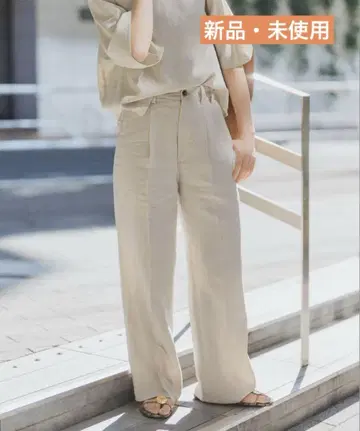 스픽 앤 스팬 하이브리드 라미 1턱 팬츠 38