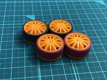 미니 사륜구동 페라 타이어 약 23.0mm 로우 프릭션 슈퍼 하드
