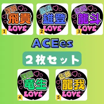 ACEes 팬서비스 부채 2장 세트