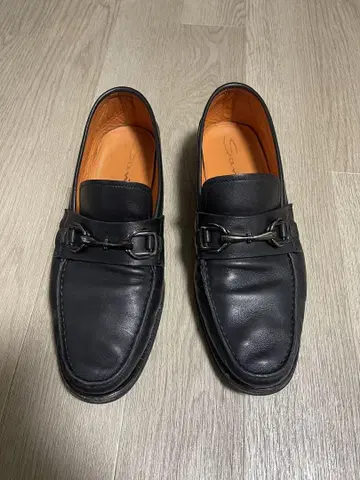 Santoni 블랙 로퍼