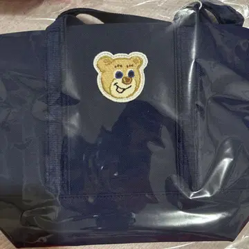 최저가! 페이러 올드 테디 와펜 토트백 네이비 소 사이즈