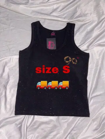 9090 girl OG 로고 글리터 탱크탑 sz S