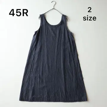 5217 45R 슬리브리스 원피스 AI INDIGO 목 부분 레이스