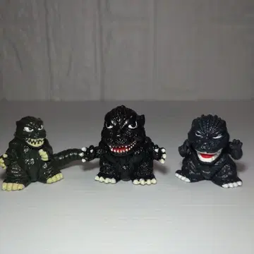 고질라 경질 PVC 피규어 3종 세트