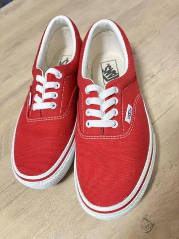 VANS 레드 캔버스 스니커즈