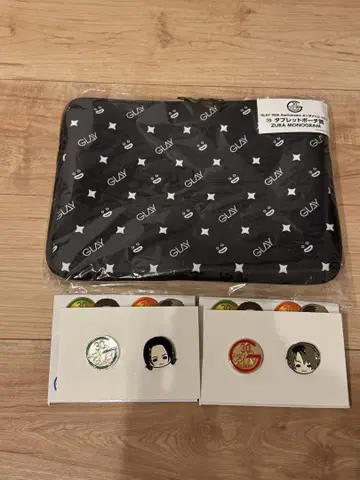 GLAY 스와린코 핀 배지 세트 태블릿 파우치 즈라
