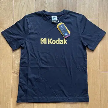 KODAK 코닥 반팔 티셔츠 [S] 로고 유니섹스 블랙 택 포함 새상품