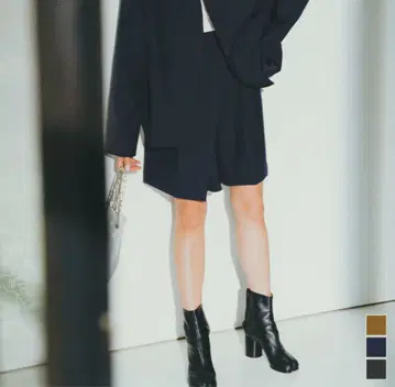 Yours 랩 디자인 하프 팬츠 큐롯 M 새상품 택 포함