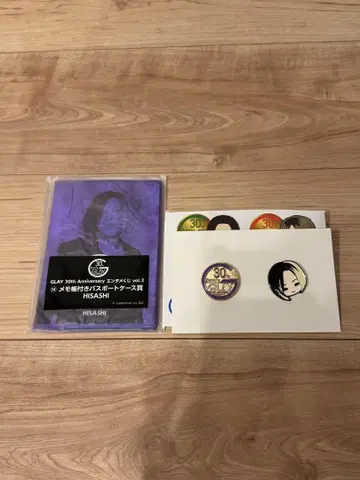 GLAY 30th Anniversary HISASHI 핀 배지 세트