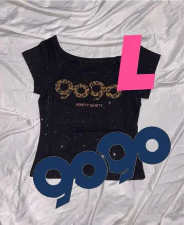 9090 girl OG 로고 오프 숄더 티셔츠