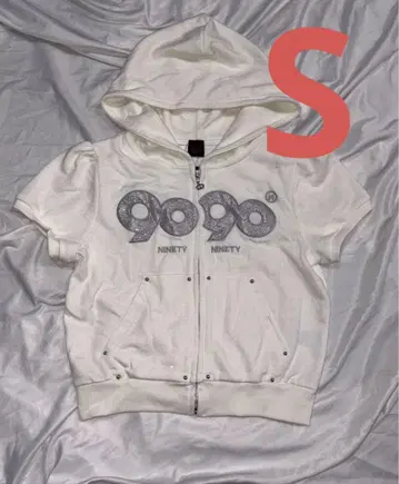 OG 로고 글리터 하프 지퍼 후드