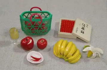 리멘트 미니어처 사과, 체리, 바나나 세트