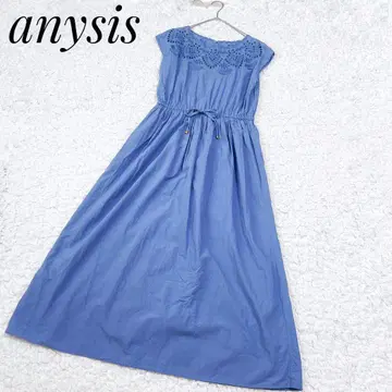 any SiS 자수 맥시 원피스