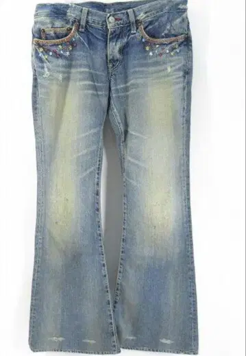 Hysteric Glamour 플라워 자수 데님 M