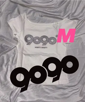 9090 girl OG 로고 오프 숄더 티셔츠