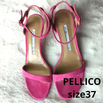 PELLICO 핑크 스트랩 샌들 5.0cm 힐 미사용