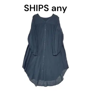 SHIPS any 쉽스 에니 셔츠 원피스 긴팔 코튼