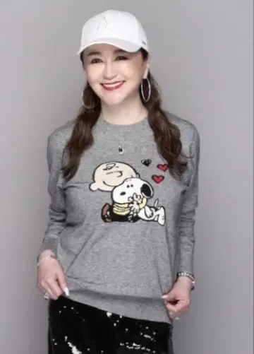 컨디션 최상! 안코키누 코아 스팬 얀 스누피 SNOOPY 니트