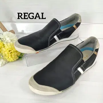 REGAL 리걸 사이드 고어 슬립온 스니커즈 24.5cm 가죽