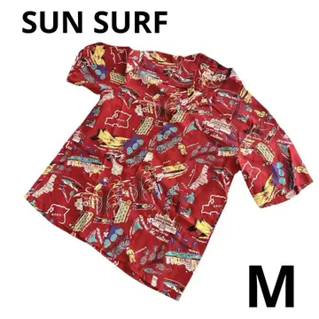 SUN SURF 선 서핑 알로하 셔츠 M