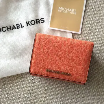 신상품 마이클코어스 MICHEAL KORS 지갑 시그니처 오렌지