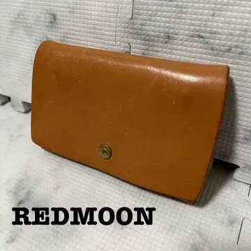 새상품급 REDMOON 레드 문 브라운 가죽 명함지갑