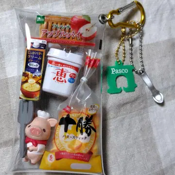 가챠 파우치 돼지 파스코 애플 파이 토카치 버터 스틱 유키지루시 메구미