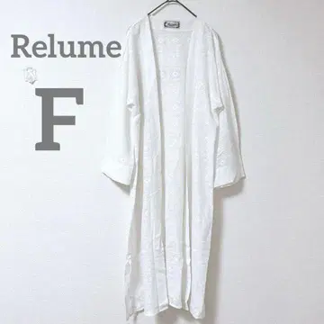레리움 롱 가디건 화이트 흰색 캐주얼 F 면