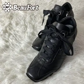 새상품급 BeauFort 뷰포트 가죽 스니커즈 21.5cm EEE
