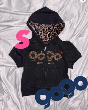 9090 girl OG 로고 글리터 지퍼 후드 티셔츠