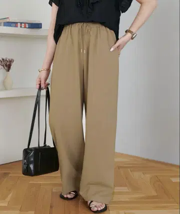 DISCOAT 드레이프감 있는 이지 팬츠 S