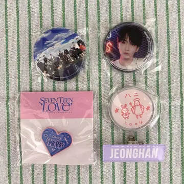 SEVENTEEN 정한 네임&와펜 배지 캔뱃지 세트