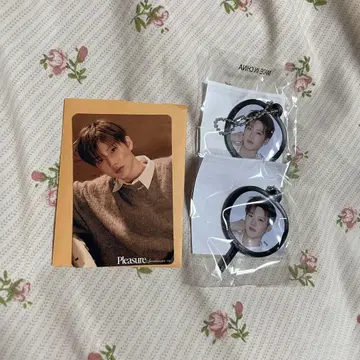 TREASURE 준규 트레이딩 카드 미니 부채 키링