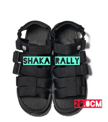 SHAKA RALLY 스포츠 샌들 26.0cm 블랙