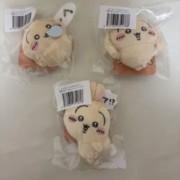 토끼가 가득한 복권 E상 봉제 인형 배지 3개