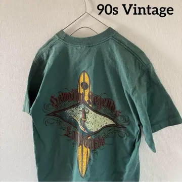 페이드 90s 빈티지 USA제 빈티지 빈티지 올드 서핑 티셔츠
