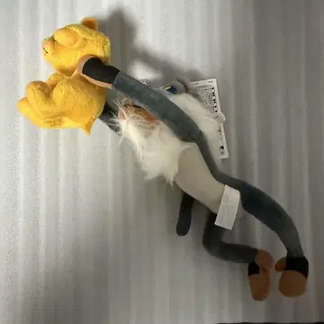 라이온 킹 라피키와 심바 봉제 인형 배지 키링