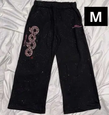 9090 girl OG 로고 글리터 스웨트 팬츠 M