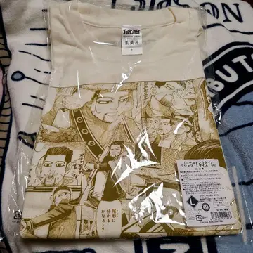 골든 카무이 오가타 T셔츠 아이보리 L 사이즈 반팔 원작 그림