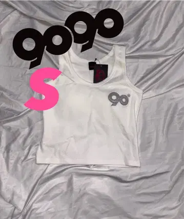 9090 girl OG 로고 글리터 탱크탑