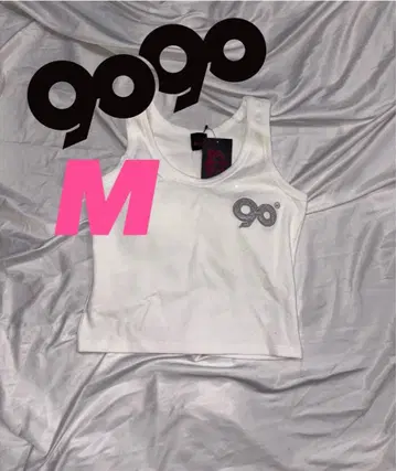 9090 girl OG 로고 글리터 탱크탑
