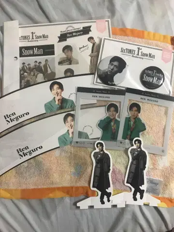 SnowMan 메구로 렌 굿즈 묶음 판매